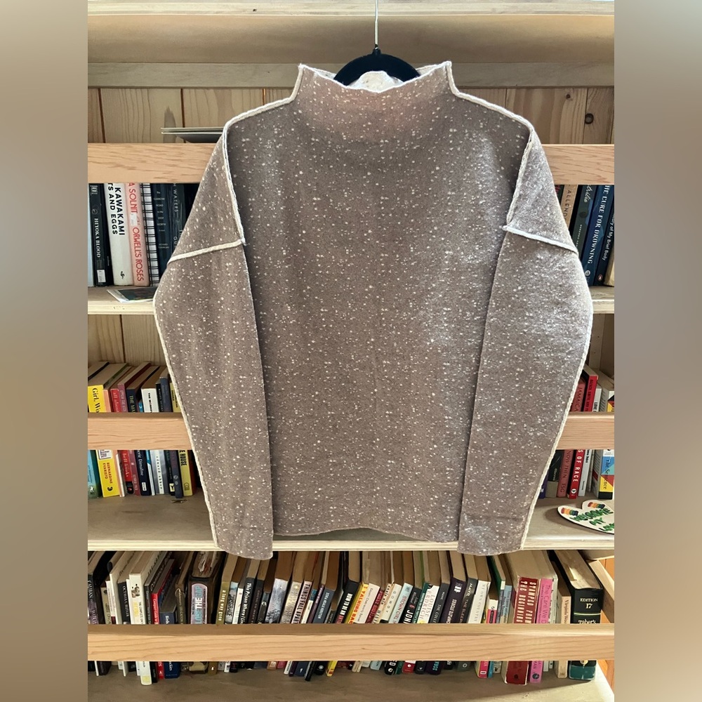 Nui Merino Wool Mock-neck Sweater